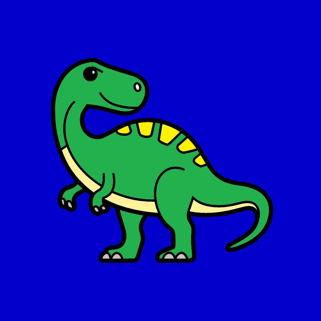 Obrázek, online omalovánka pro malé děti k vybarvení Dinosaur, Dinosauři Obrázek, online omalovánka pro malé děti k vybarvení Dinosaur, Dinosauři